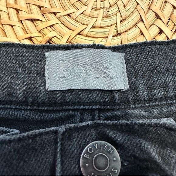 Boyish Mikey High Rise Button Fly Raw Hem Jeans Moonfleet - Picture 9 of 12